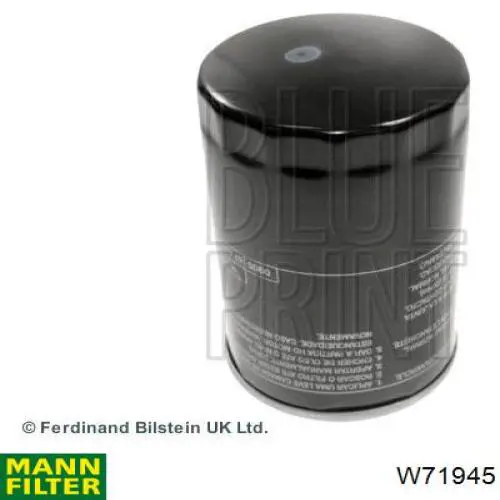 W71945 Mann-Filter Масляный фильтр двигателя