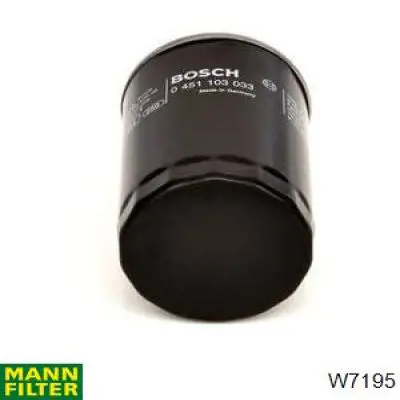 W7195 Mann-Filter Масляный фильтр двигателя