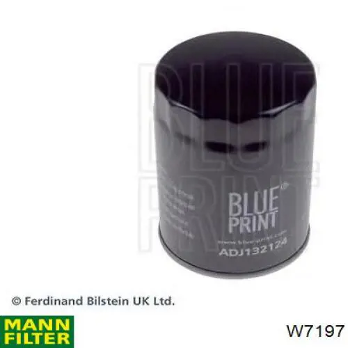 W7197 Mann-Filter масляный фильтр