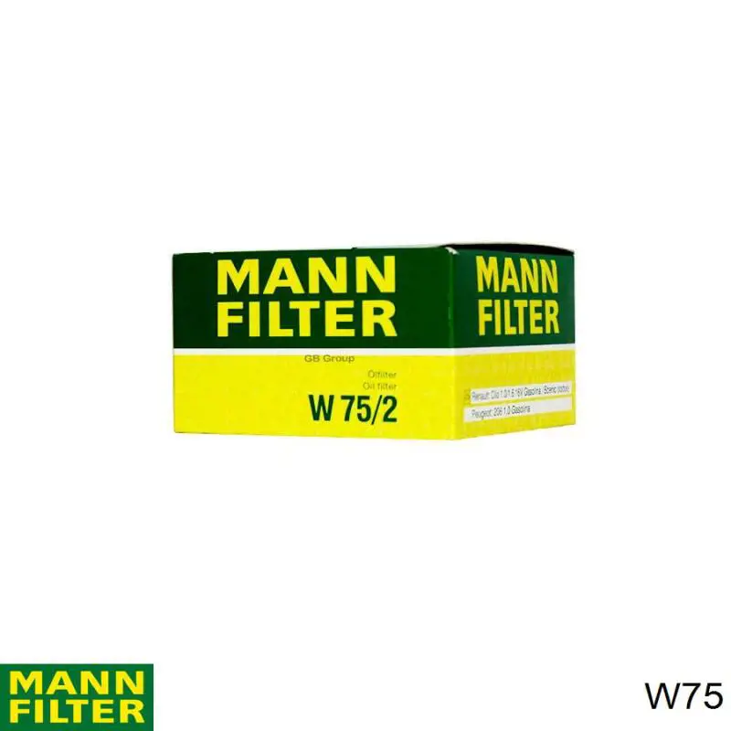 Filtro de aceite W75 Mann-Filter