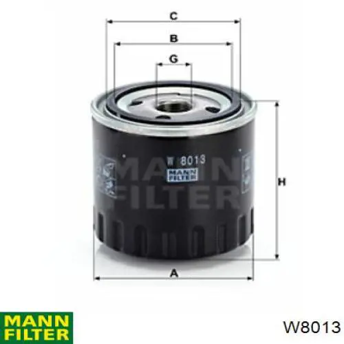 W8013 Mann-Filter масляный фильтр