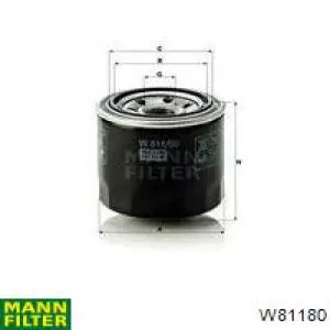 Масляный фильтр W81180 Mann-Filter