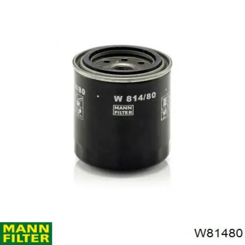 Filtro de aceite W81480 Mann-Filter