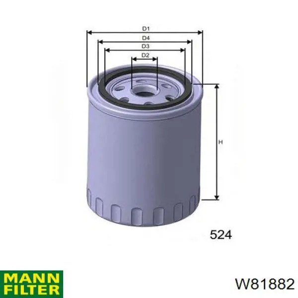 Фильтр очистки масла центробежный Mann-Filter W81882 цена, от 4.02 USD