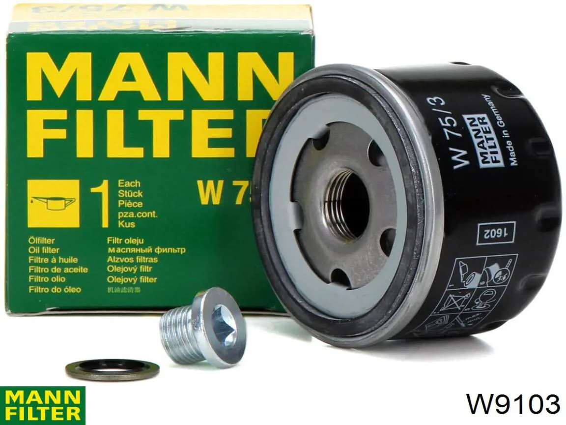 Фильтр очистки масла центробежный Mann-Filter W9103 цена, от 4.29 USD