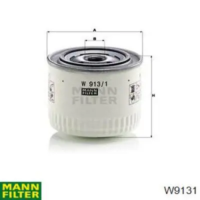 W9131 Mann-Filter Масляный фильтр двигателя