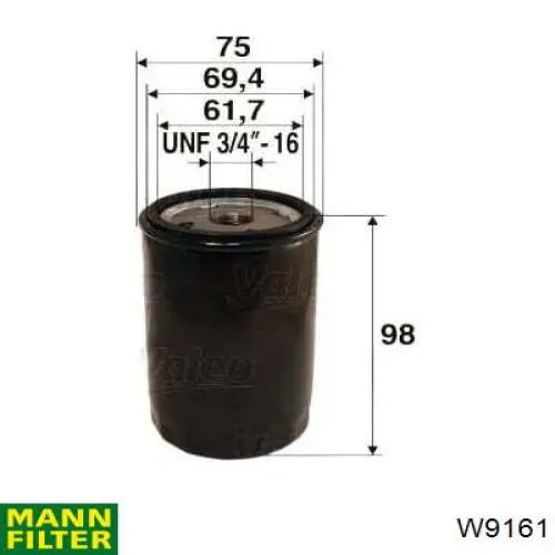 W9161 Mann-Filter