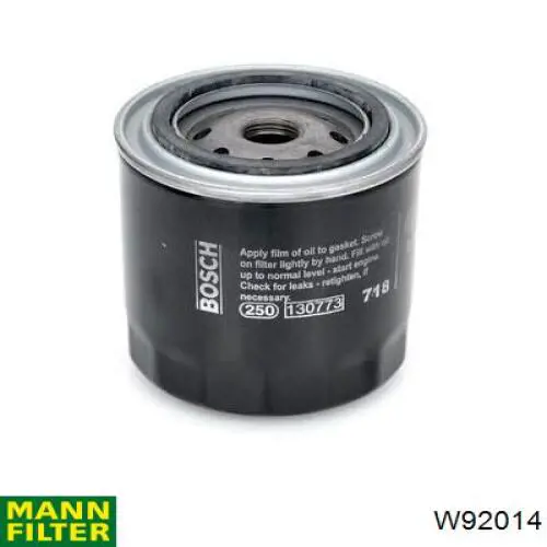 Filtro de aceite W92014 Mann-Filter