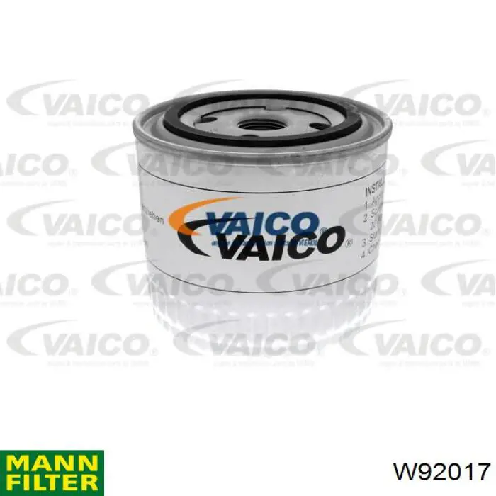 Купить W92017 Mann-Filter Фильтр центробежный очистки масла