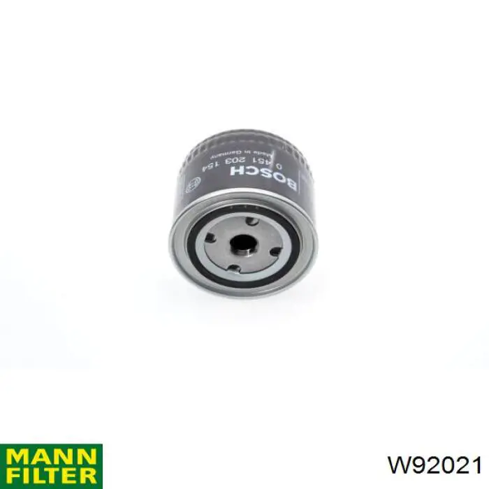 Filtro de aceite W92021 Mann-Filter