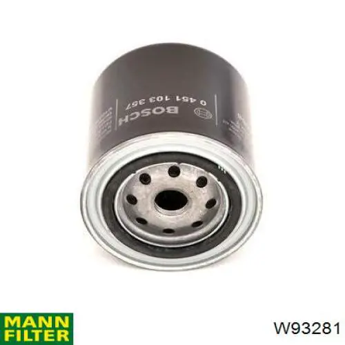 Купить W93281 Mann-Filter Фильтр центробежный очистки масла