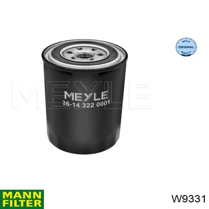 Filtro de aceite W9331 Mann-Filter