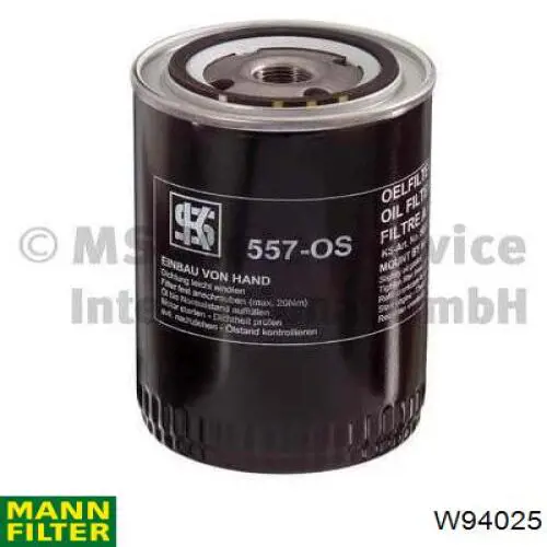 Купить W94025 Mann-Filter Фильтр центробежный очистки масла