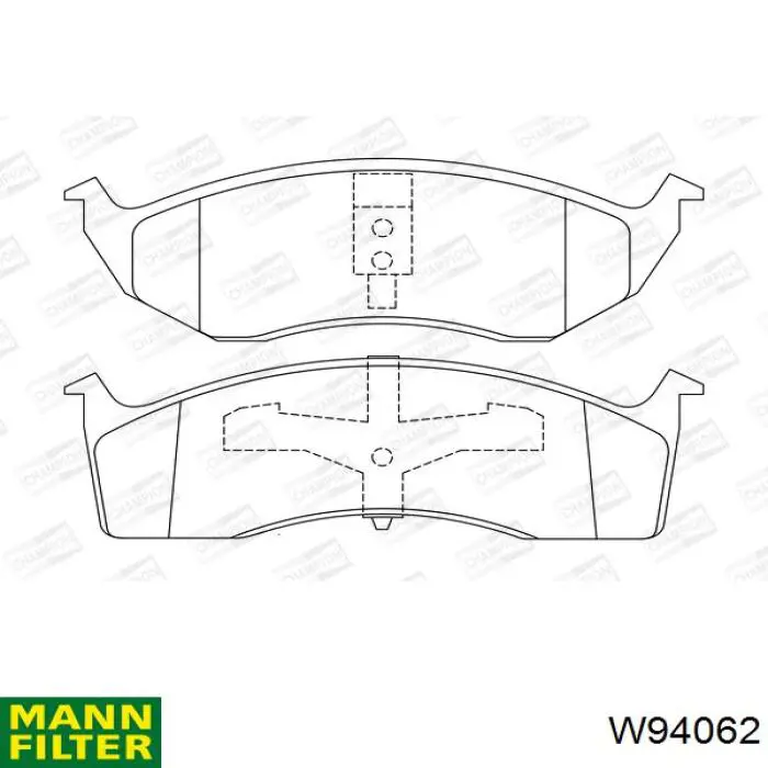 Фильтр масла Mann-Filter W94062