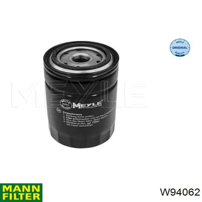 Фильтр очистки масла центробежный Mann-Filter W94062 цена, от 11.08 USD