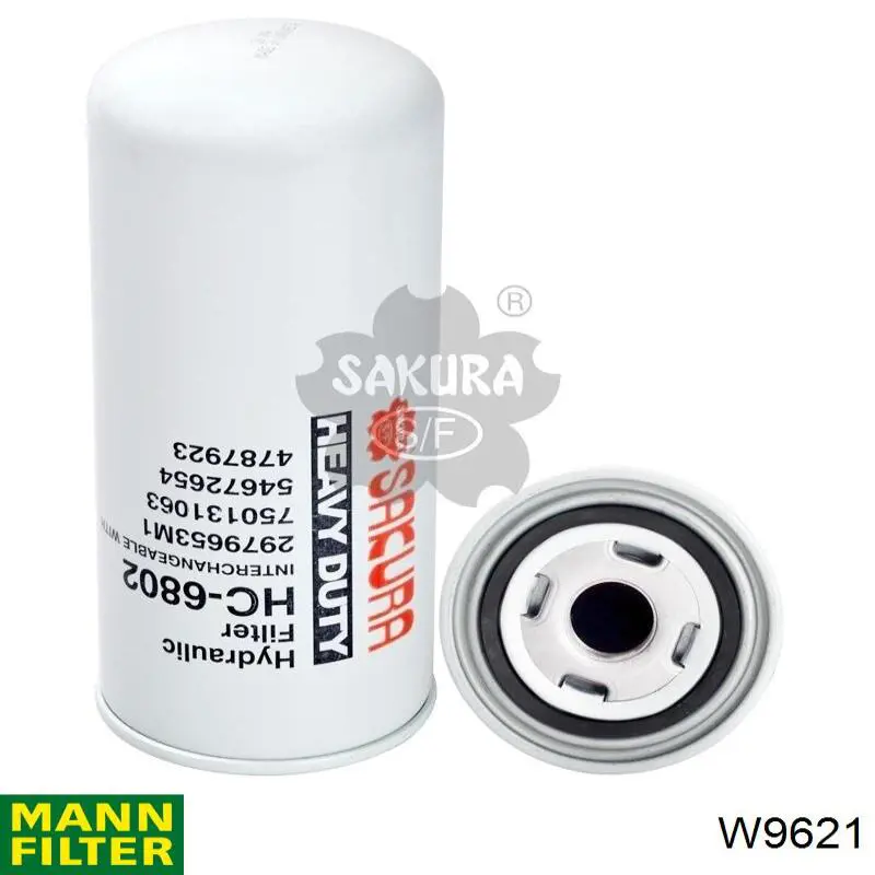 Купить W9621 Mann-Filter Фильтр гидравлический