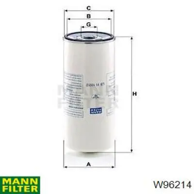 Масляный фильтр W96214 Mann-Filter