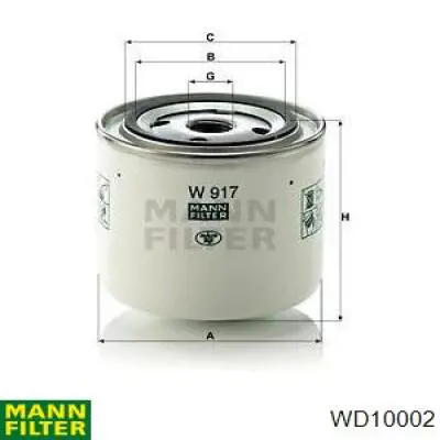 Фильтр гидравлической системы WD10002 Mann-Filter