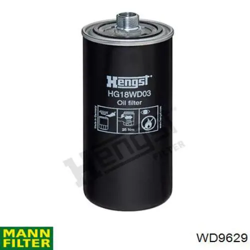 WD9629 Mann-Filter фильтр гидравлической системы