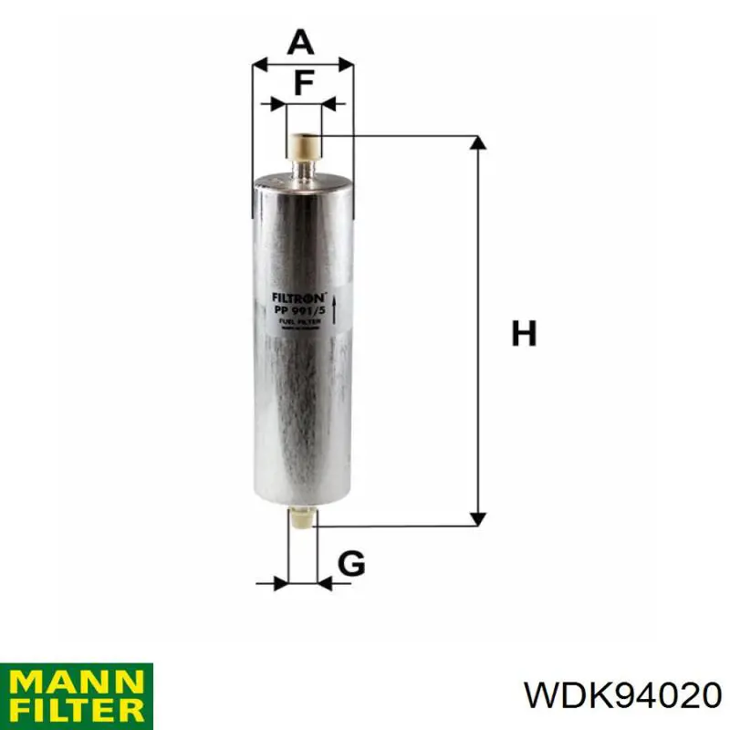 Топливный фильтр WDK94020 Mann-Filter