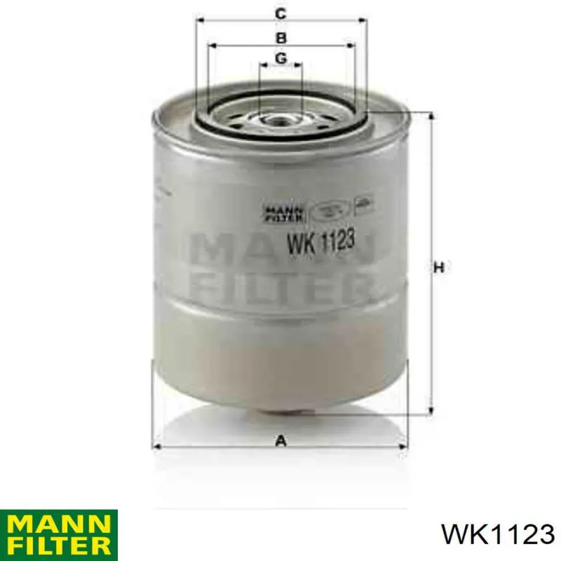 Filtro combustible WK1123 Mann-Filter