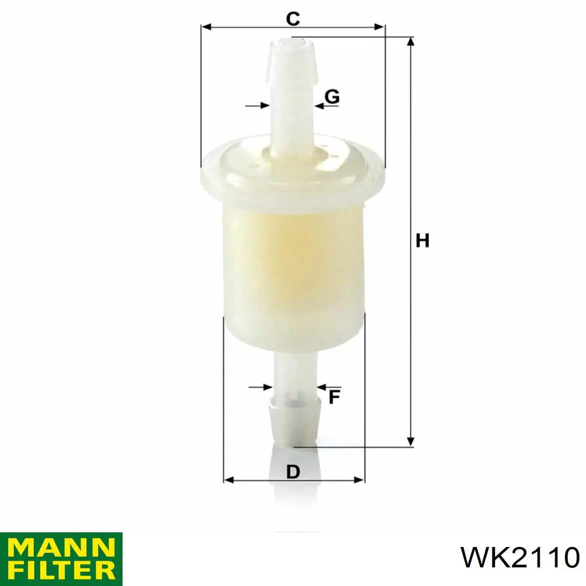 WK2110 Mann-Filter топливный фильтр