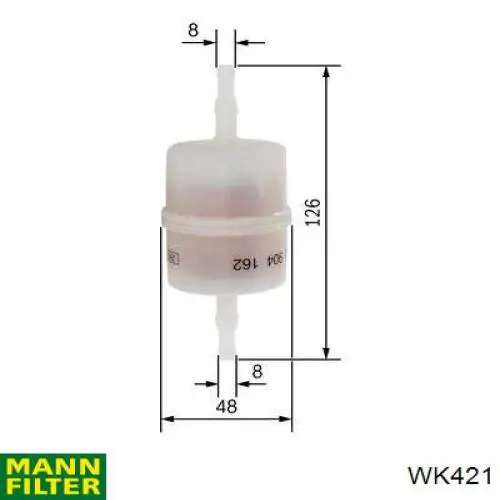WK421 Mann-Filter топливный фильтр