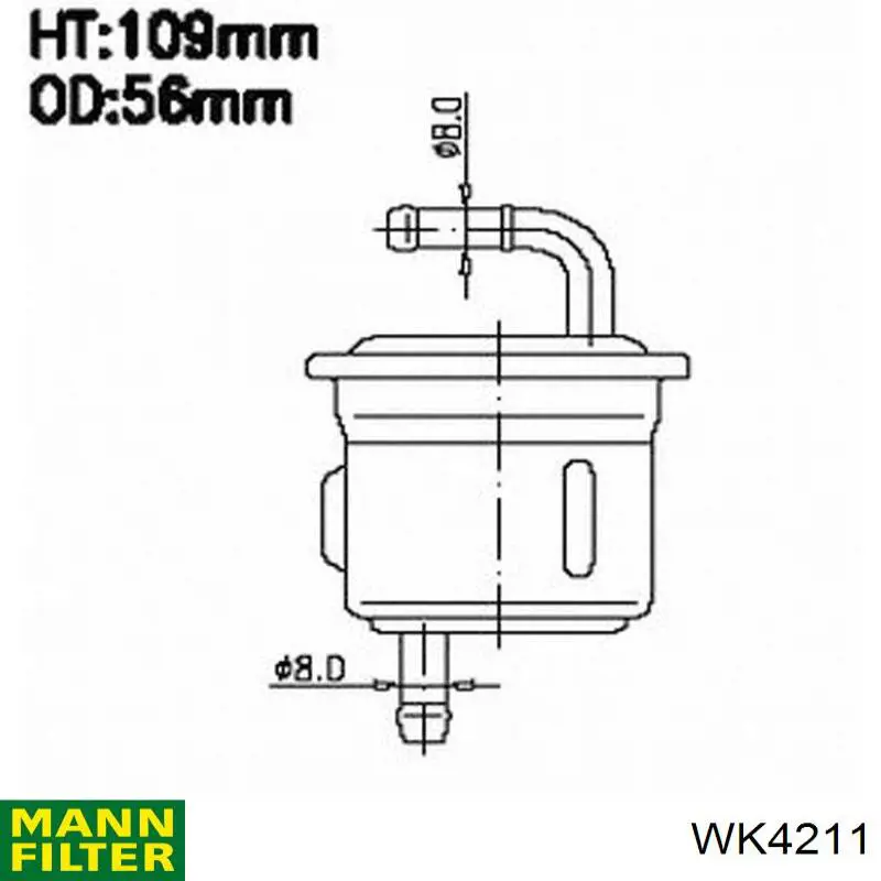 WK4211 Mann-Filter топливный фильтр