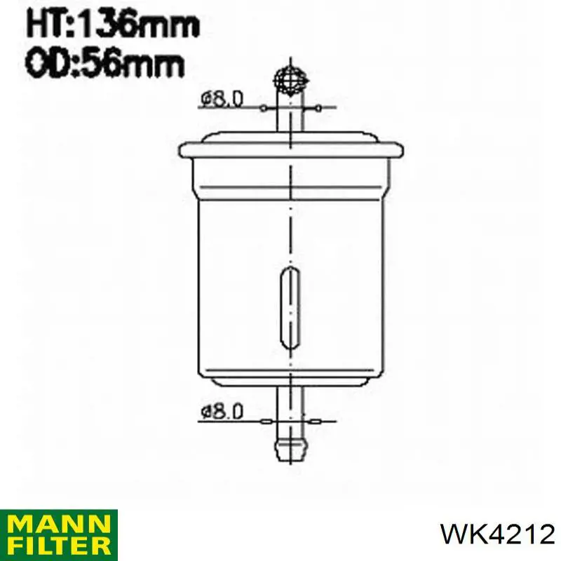Фильтр тонкой очистки топлива Mann-Filter WK4212 цена, от 6.49 USD