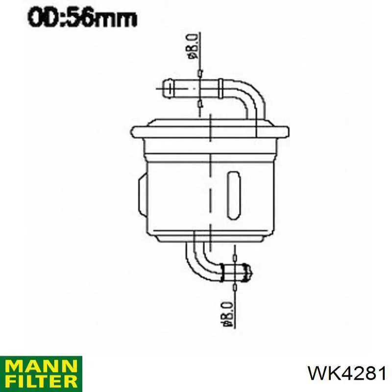 Купить WK4281 Mann-Filter Фильтр-отстойник топлива грубой очистки