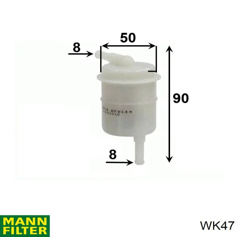 Filtro combustible WK47 Mann-Filter