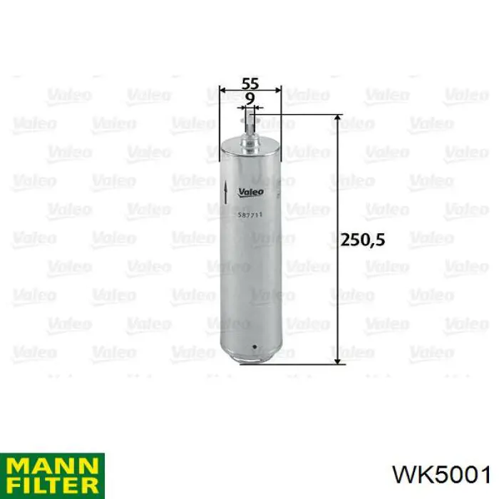 Купить WK5001 Mann-Filter Фильтр-отстойник топлива грубой очистки