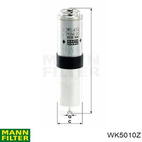 WK5010Z Mann-Filter filtro de combustível