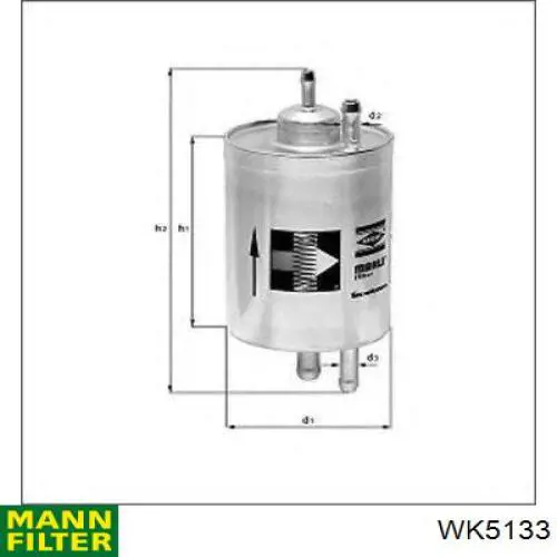 Топливный фильтр WK5133 Mann-Filter