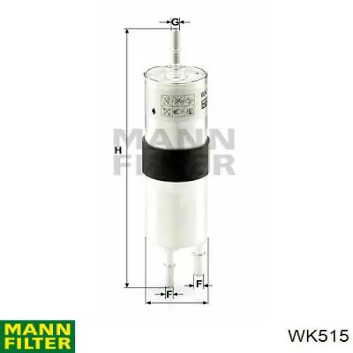WK515 Mann-Filter топливный фильтр