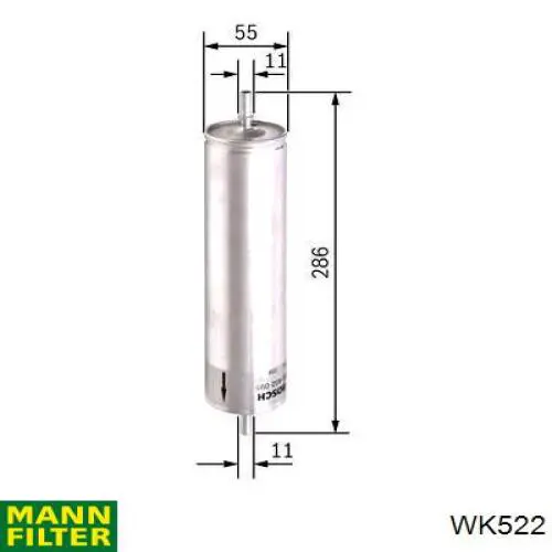 Топливный фильтр WK522 Mann-Filter
