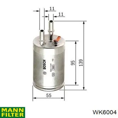 Фильтр топливный Vasco Filters S125