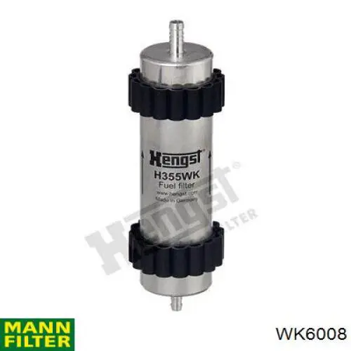 Фильтр тонкой очистки топлива Mann-Filter WK6008 цена, от 27.98 USD
