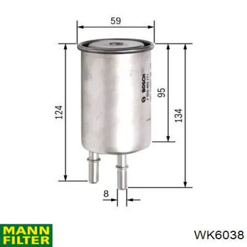 Топливный фильтр S125 Vasco Filters