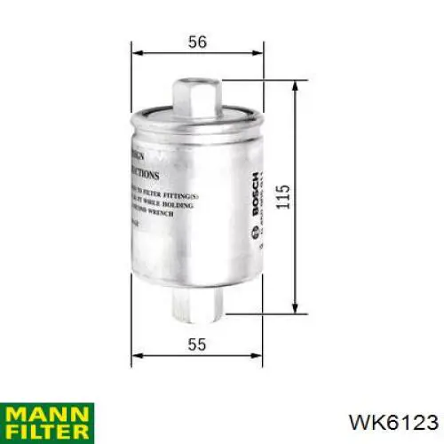 Купить WK6123 Mann-Filter Фильтр-отстойник топлива грубой очистки