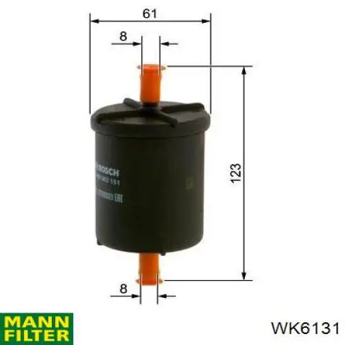 Купить WK6131 Mann-Filter Фильтр-отстойник топлива грубой очистки