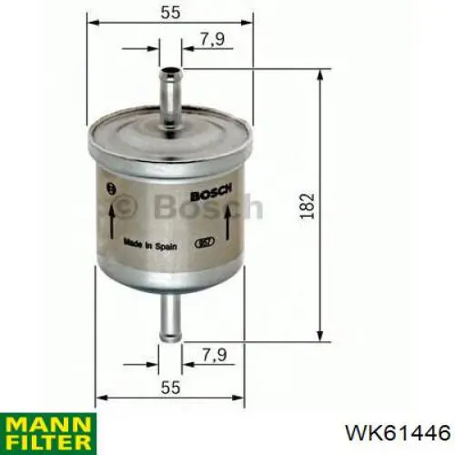 Купить WK61446 Mann-Filter Фильтр-отстойник топлива грубой очистки