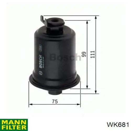 WK681 Mann-Filter топливный фильтр