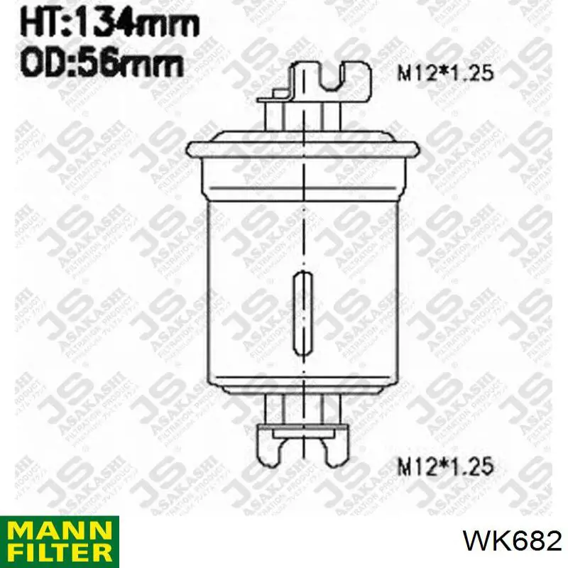 WK682 Mann-Filter Фильтр топлива