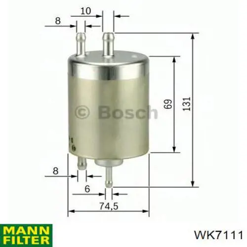 WK7111 Mann-Filter топливный фильтр