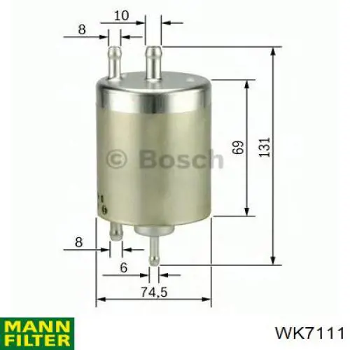 WK7111 Mann-Filter Фильтр топлива