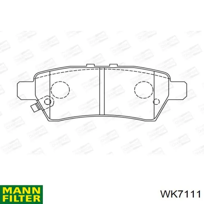 WK7111 Mann-Filter Фильтр топлива