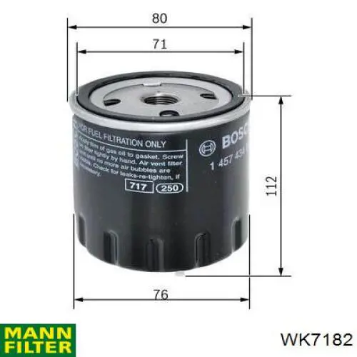 Топливный фильтр WK7182 Mann-Filter