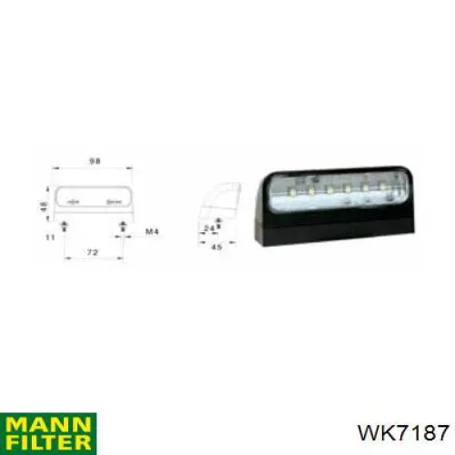 Купить WK7187 Mann-Filter Фильтр-отстойник топлива грубой очистки