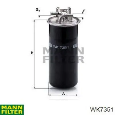 WK7351 Mann-Filter топливный фильтр